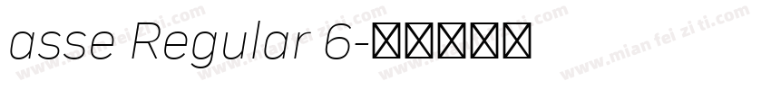 asse Regular 6字体转换